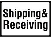 Shipping Receiving Sign Warehouse Retail Order Pick Up Zone Signs Plastic 2 Pack