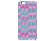 Diagonal Stripe Diamond Purple Pink Turquoise Design On Clear Phone Case For Apple iPhone 5c Phone Back Cover