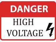 Danger High Voltage Sign Extra Large 12 x 18 Business Warning Signs Aluminum Metal 6 Pack