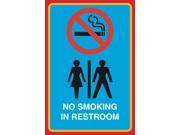 No Smoking In Restroom Print Men Woman Female Male Restroom No Smoking Picture Business Office Sign