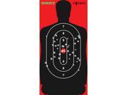 100 Pack Long Body Silhouette Black Bulls Eye Sure Shot Target