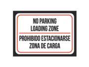 No Parking Loading Zone Prohibido Estacionarse Zona De Carga Print Black Red White Picture Symbol Poster Business Offi
