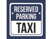 6 Pack Aluminum Reserved Parking Taxi Picture Blue Business Home Garage Parking Lot Commercial Metal 12x12 Square Sign