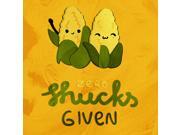 Zero Shucks Given Funny Modern Kitchen Pun Wall Plastic Square Sign - 4 Pack Of Signs, 12x12 Zero Shucks Given Funny Modern Kitchen Pun Wall Plastic Square Sign - 4 Pack Of Signs, 12x12