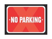 No Parking Print Red, White And Black Notice Parking Plastic Small Sign - 6 Pack Of Signs, 7.5x10.5 Inch No Parking Print Red, White And Black Notice Parking Plastic Small Sign - 6 Pack Of Signs, 7.5x10.5 Inch