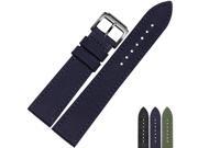 BUREI Mens Fashion Nylon Strap Of 22mm Watchband Stainless Steel Buckle