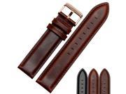 BUREI Unisex Watch Strap Calfskin Leather Watch Band Suitable For DW Watches 20mm