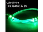 Cheapest Portable 30cm mini LED Light Up USB Cable Micro USB 2.0 to USB Sync Data Charger Style for samsung galaxy s3
