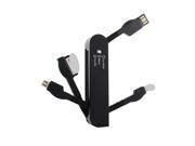 3 in 1 Universal Saber Micro USB Cable Data Sync Charger Charging Mobile Phone Cables For Samsung Galaxy Apple iPhone 6 5S 4S