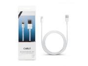 1pc 1M white data sync USB cable data cable charger cable for iphone 5 5s 5c ios7 system with retail box