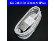 1M Original USB Cable 8 Pin Adaptador Cabo Data Charging Cord Cargador Wire for iPhone 5S 5C 5 6 Plus iPad 4 Air Mini iOS 8