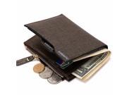 Casual Men Wallets Bifold Wallet ID Card Holder Coin Purse Pockets Clutch with Zipper Coin Bag Men Wallet with for male Gift