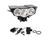 7500 lm 3x CREE T6 waterproof headlamp LED Front Bike Bicycle Light Headlight Light 4*18650 battery pack worked Charger