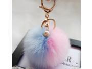 Big Sale !Faux Rabbit Fur Ball Keychain for Bag Plush Car Key Ring Car Key Pendant Amzing