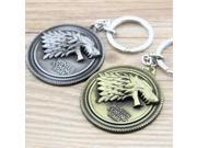 Game of Thrones Shield Round Coin Metal Keychain Pendant Key Chain Chaveiro Key Ring KT158