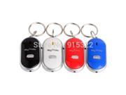 Hot Sale 1PC Silver LED Key Finder Locator Find Lost Keys Chain Keychain Whistle Sound Control