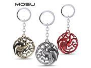 Game of thrones Key Chain A Song of Ice and Fire Key Rings For Gift Chaveiro Car Keychain Jewelry Targaryen Key Holder Souvenir