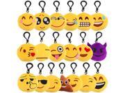 Fashion Small Facial Expression Multiple Emoticon Cool Wink Key Chain Toys Gift Cute keychain