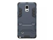 SANSUNG galaxy note4 Case TPU and PC 2 in 1 Kickstand Protective Cover Finish Case for SANSUNG galaxy note4 Case blue black