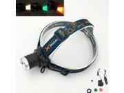 LED Headlight CREE XPE Led Headlamp Light 2000LM 3 modes rechargeable Head lamp Torch Head AC charger Car Charger