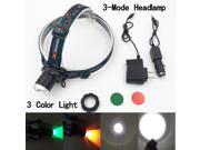 LED Headlight Black 1000 Lumens Cree XPE LED Head Lamp High Power LED Headlamp With Build in Battery Charger Car Charger