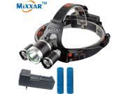 ZK35 9000LM Lumen LED Lighting Head Lamp T6 Headlight Hunting Fishing Camping Light XML T6 Power bank Rechargeable 18650 Charger