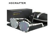HDCRAFTER Brand Unisex Retro metal frame Sunglasses Polarized Lens Vintage Eyewear Accessories Sun Glasses For Men Women