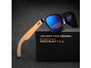 Cool Mirror Glasses with Wood Frame Sunglasses for Men Brand Designer with