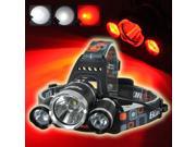 5000Lm T6 2xR5 Red LED Headlight Headlamp Portable Lanterna Head Torch Lamp For Hunting Camping