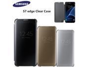 Original Mirror Clear View Smart Cover Phone Case EF-ZG935 For Samsung Galaxy S7 Edge With Rouse Slim Flip