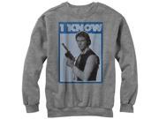 Star Wars Han Solo Quote I Know Womens Graphic Sweatshirt