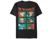 The Incredibles Character Panels Mens Graphic T Shirt