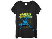 Marvel Black Panther Retro Womens Graphic Scoop Neck