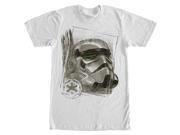 Star Wars Distressed Stormtrooper Helmet Mens Graphic T Shirt