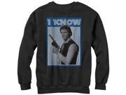 Star Wars Han Solo Quote I Know Womens Graphic Sweatshirt