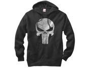 Marvel Punisher Retro Skull Symbol Mens Graphic Lightweight Hoodie