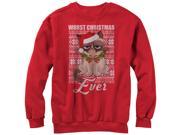 Grumpy Cat Worst Christmas Sweater Womens Graphic Sweatshirt