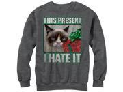Grumpy Cat Christmas Present Hate It Womens Graphic Sweatshirt