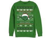 Star Wars Ugly Christmas Sweater Yoda Silent Night Mens Graphic Sweatshirt