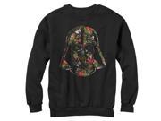 Star Wars Tropical Print Darth Vader Helmet Mens Graphic Sweatshirt