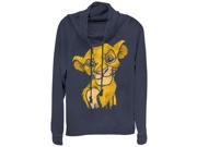Lion King Simba Smirk Juniors Graphic Cowl Neck Sweatshirt