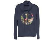 Star Wars Rebel Alliance Floral Print Juniors Graphic Cowl Neck Sweatshirt