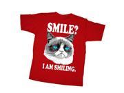 Grumpy Cat I am Smiling Boys Graphic T Shirt