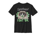 Grumpy Cat I Eat Leprechauns Boys Graphic T Shirt