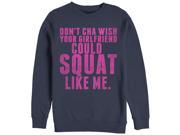 CHIN UP Squat Like Me Womens Graphic Sweatshirt