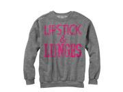 CHIN UP Lipstick Womens Graphic Sweatshirt