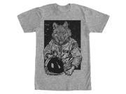 Lost Gods Wolf Astronaut Mens Graphic T Shirt