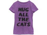 Lost Gods Hug All the Cats Girls Graphic T Shirt
