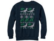 Lost Gods Dinosaur Ugly Christmas Sweater Print Womens Graphic Sweatshirt
