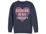 CHIN UP Exercise is My Therapy Womens Graphic Sweatshirt